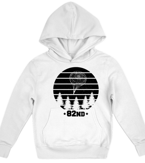 82nd Airborne Vintage Paratrooper Kids Hoodie