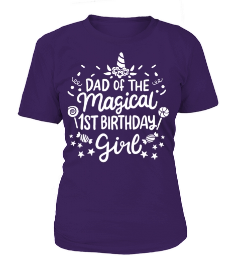 1st Birthday Dad Unicorn Women's T-Shirt