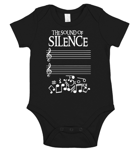 The Sound Of Silence Humorous Music Short Sleeve Baby One-Piece
