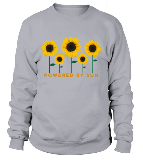 Sunflower Powered By Sun Summer Gift Idea Women's Sweatshirt