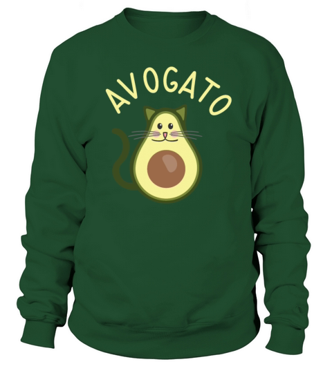 Cats Avogato Avocado Vegetarian Cat Lover Women's Sweatshirt