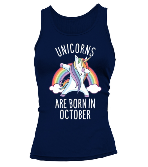 Unicorns are Born in October Women's Tank Top