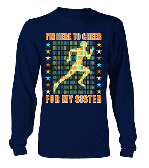 I Am Here To Cheer For My Sister - Runner Support Men's Long Sleeve