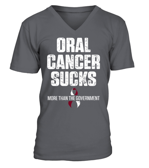 Oral Cancer Survivor Sucks Warrior Fight product Men's V-Neck T-shirt