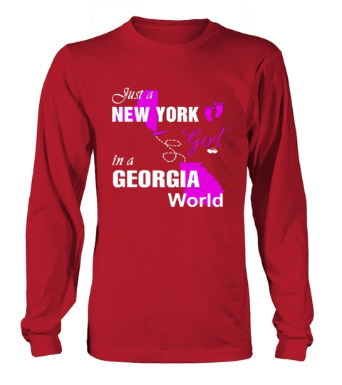 New York Girl In Georgia Long sleeved Unisex