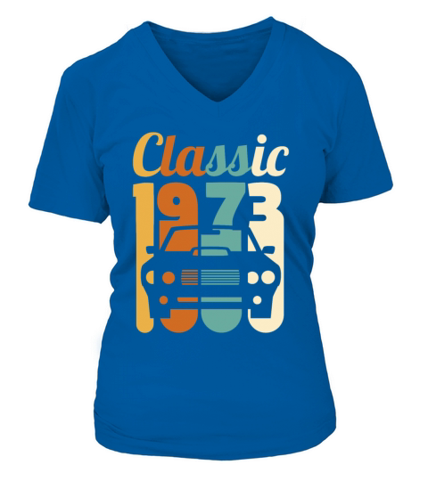Vintage 1973 Birthday 45th Birthday Gift 45 Years Women's V-Neck T-shirt