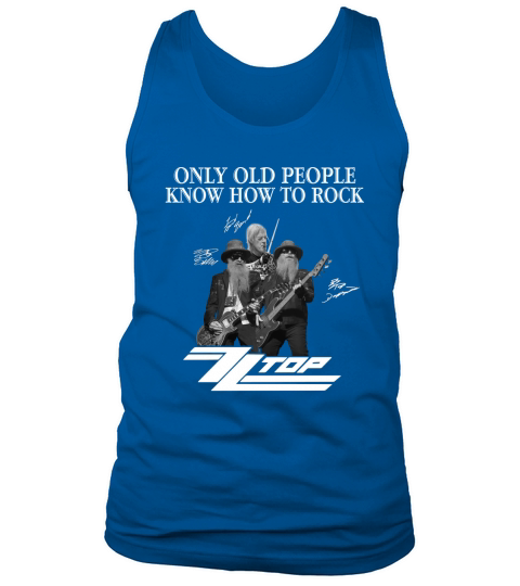 Only Old People Know How To Rock Zz Top Signatures Tank Top Unisex