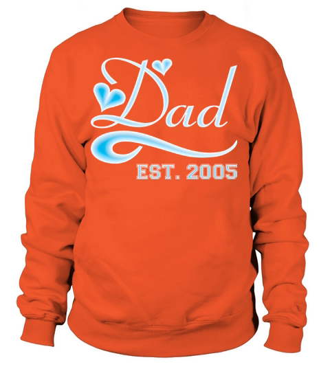 Dad Established 2005 Happy Fathers Day Women's Sweatshirt