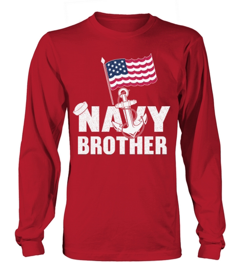 Navy Brother Flag Women's Long Sleeve