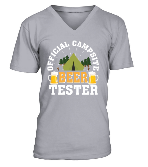 Official Camping Beer Tester Lover Shirt Men's V-Neck T-shirt