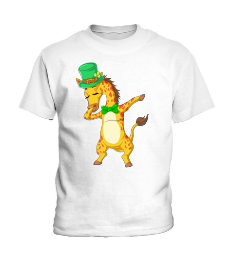 dabbing giraffe st patricks day Kids T-Shirt