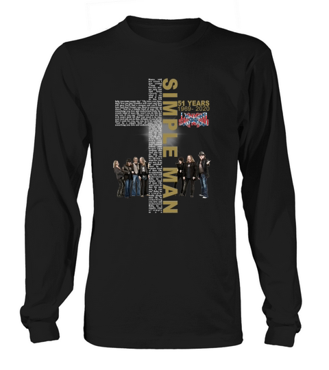 Simple Man lyric Cross 51 years 1969 2020 Lynyrd Skynyrd - Unisex Long Sleeve Long sleeved Unisex