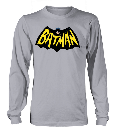 DC Comics Batman Wings Cool Logo Lettering Women's Long Sleeve