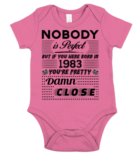 IF YOU WERE BORN IN 1983 Short Sleeve Baby One-Piece
