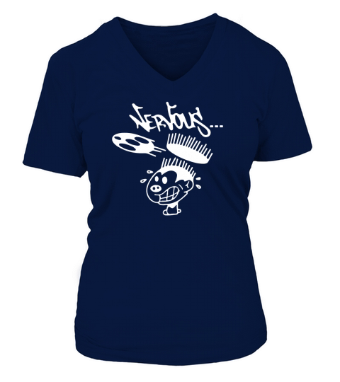 Nervous Records V-neck T-Shirt Woman