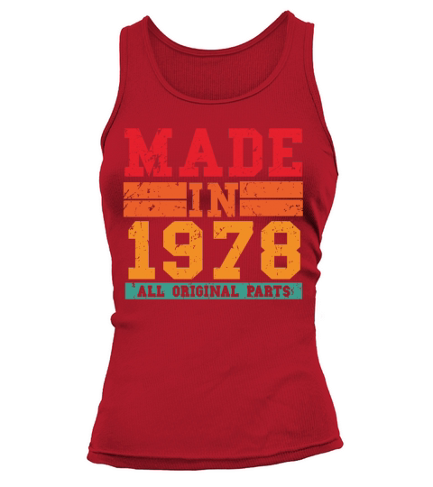 1978 Birthday Vintage Saying Women's Tank Top