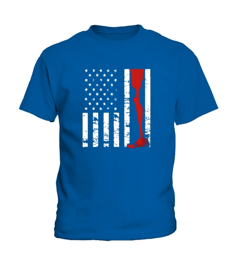 Amputee Patriotic Prosthetic Leg Flag T-shirt Kids T-Shirt