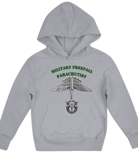 Military Freefall Parachutist Badge Kids Hoodie