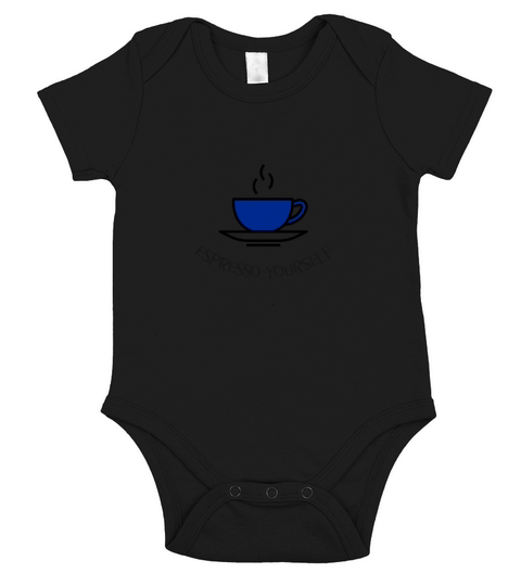 espresso yourself design Short Sleeve Baby One-Piece