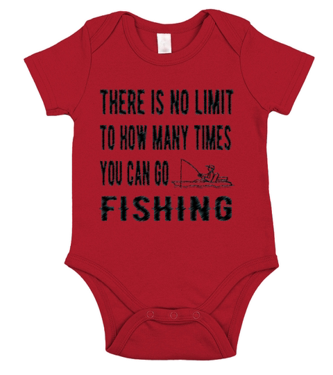 No Limit To How Many Times You Can Go Fishing Gift Short Sleeve Baby One-Piece