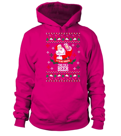 Its the Most Wonderful Time For A Beer Ugly Chris Men's Hoodie