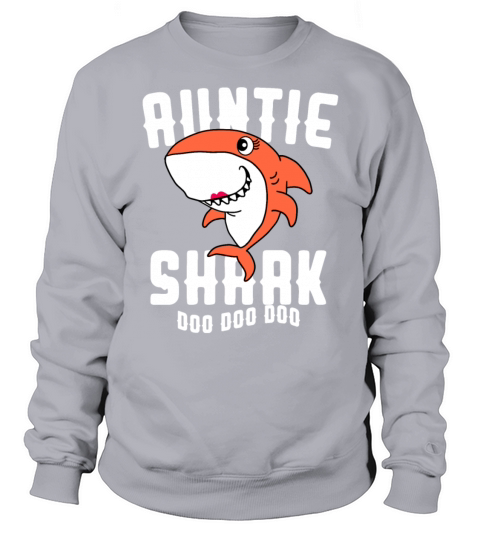Auntie Shark Doo Doo Doo Halloween Christmas Gift Women's Sweatshirt