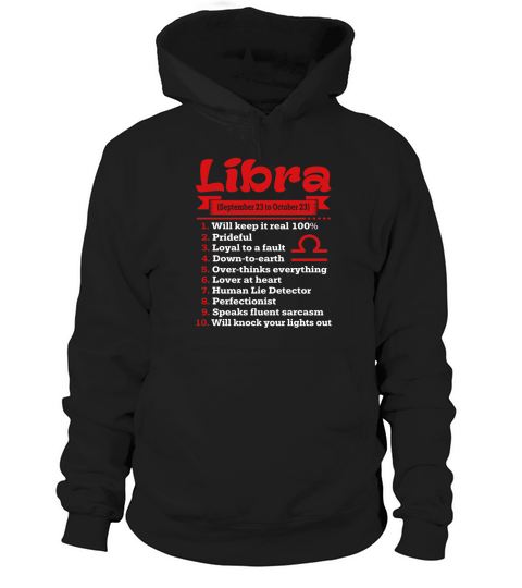 Top Ten Signs To Spot True Libra red color Hoodie Unisex
