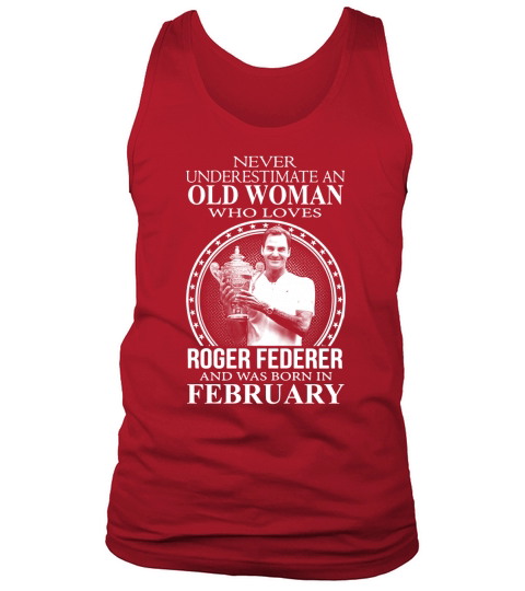Roger Federer Old Woman February Tank Top Unisex