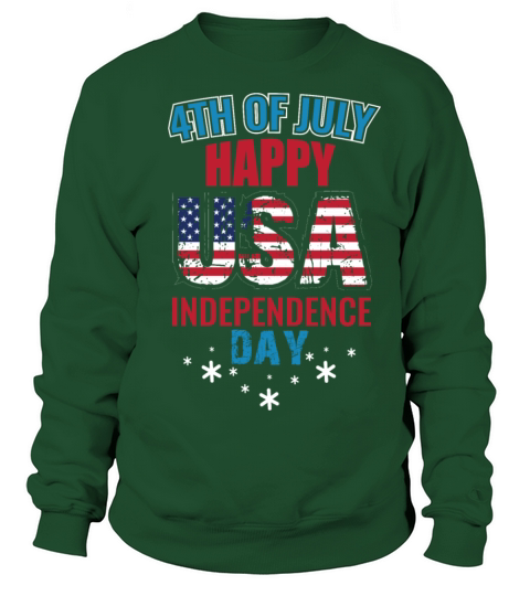 4 OF JULY HAPPY USA INDEPENDENCE T-SHIRT Men's Sweatshirt