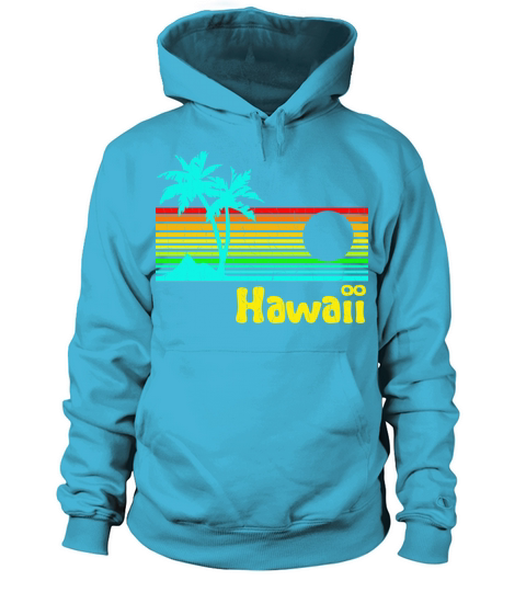 1980s Vintage Retro Hawaii Women's Hoodie