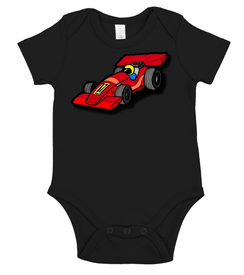 Race Car Short Sleeve Baby One-Piece