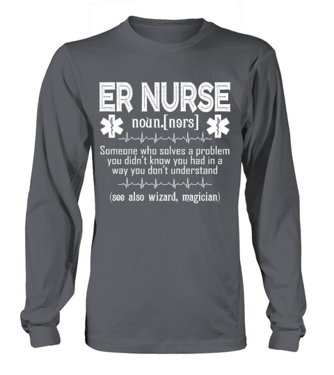 Emergency Nurse Definition Women's Long Sleeve