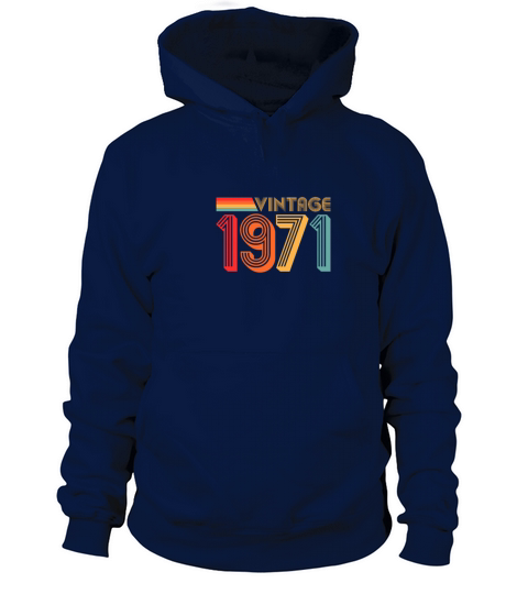 50th birthday gift Vintage 1971 Women's Hoodie