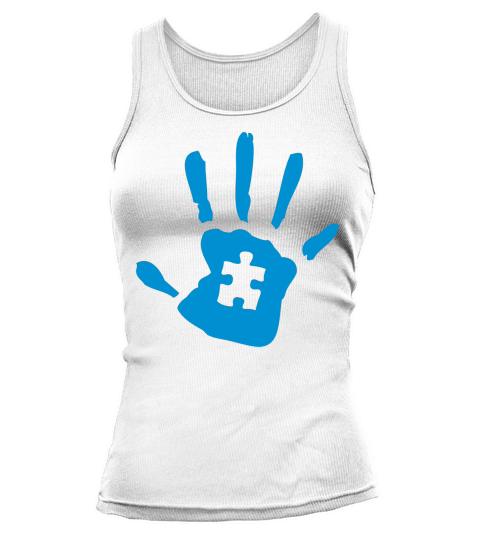 Autism Handprint Tank top Woman