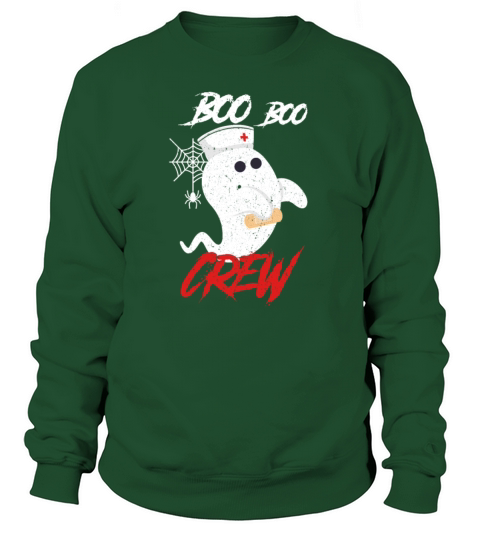 Halloween Nurse Costume Ghost Boo Boo Crew Women's Sweatshirt
