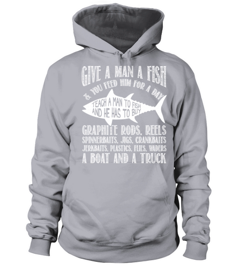 Fishing - Teach a man to fish awesome t-shirt Women's Hoodie