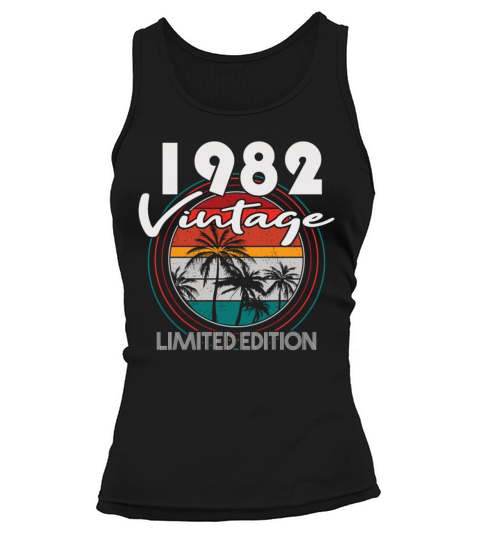 40th Birthday Vintage 1982 Limited Edition Women's Tank Top