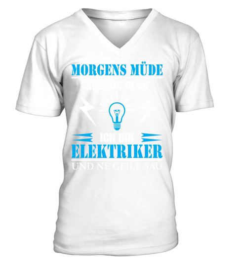 electrician master electrician construction site g Men's V-Neck T-shirt