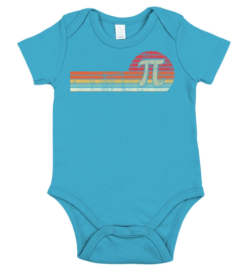 2 PI Day 2022 Math Lover Mathematics Retro Vintage Short Sleeve Baby One-Piece