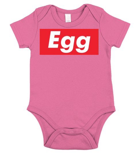 Supreme Egg Short Sleeve Baby One-Piece
