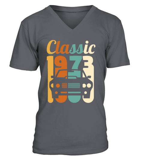 Vintage 1973 Birthday 45th Birthday Gift 45 Years Men's V-Neck T-shirt