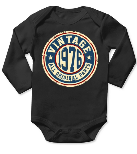 Vintage 1976 Long Sleeve Baby One-Piece