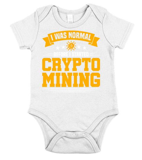 Miner Cryptocurrency Crypto Mining gift Short Sleeve Baby One-Piece