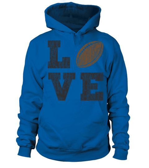 Vintage Football Love Women's Hoodie