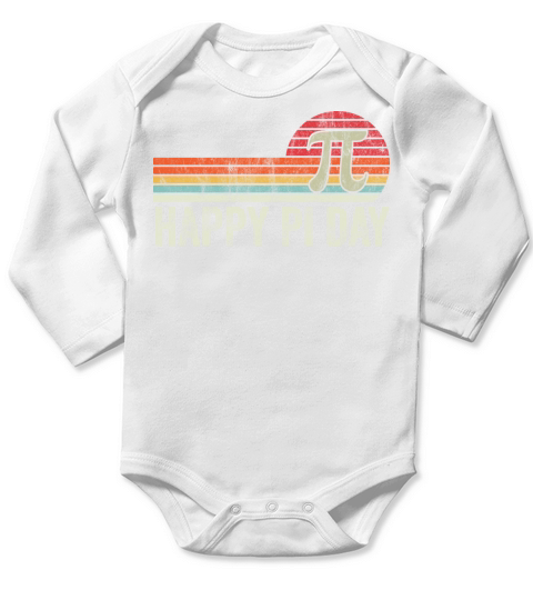 PI Day 2022 Math Lover Mathematics Retro Vintage Long Sleeve Baby One-Piece