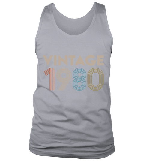 Official vintage 1980 shirt - Sweat Shirt Tank Top Unisex