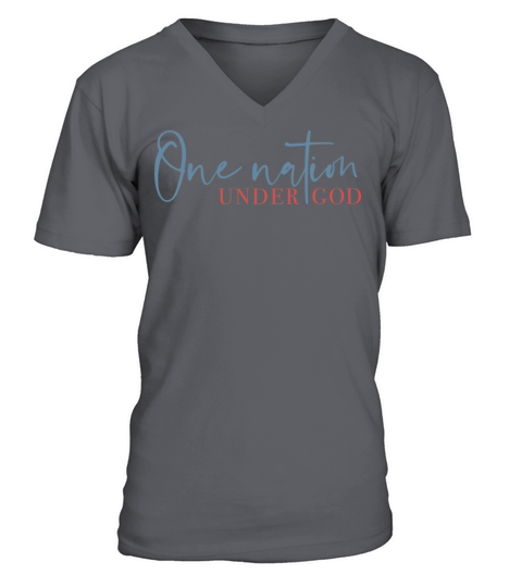 One Nation Under God American Cross Men's V-Neck T-shirt