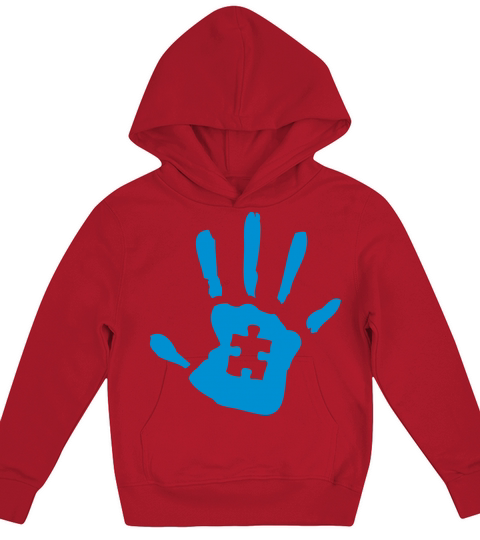 Autism Handprint Kids Hoodie