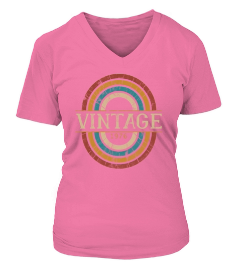 1976 birthday vintage shirt - gift idea retro Women's V-Neck T-shirt