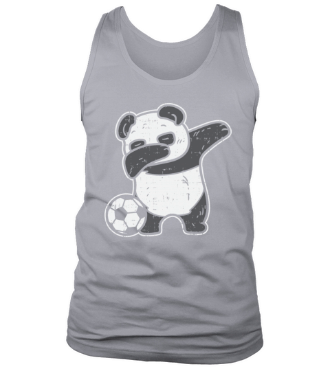 Dabbing Panda with Soccer Ball Stadium Coach Goal Men's Tank Top
